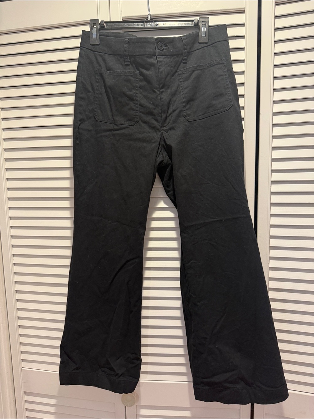 J. Crew Black Wide-Leg Pants